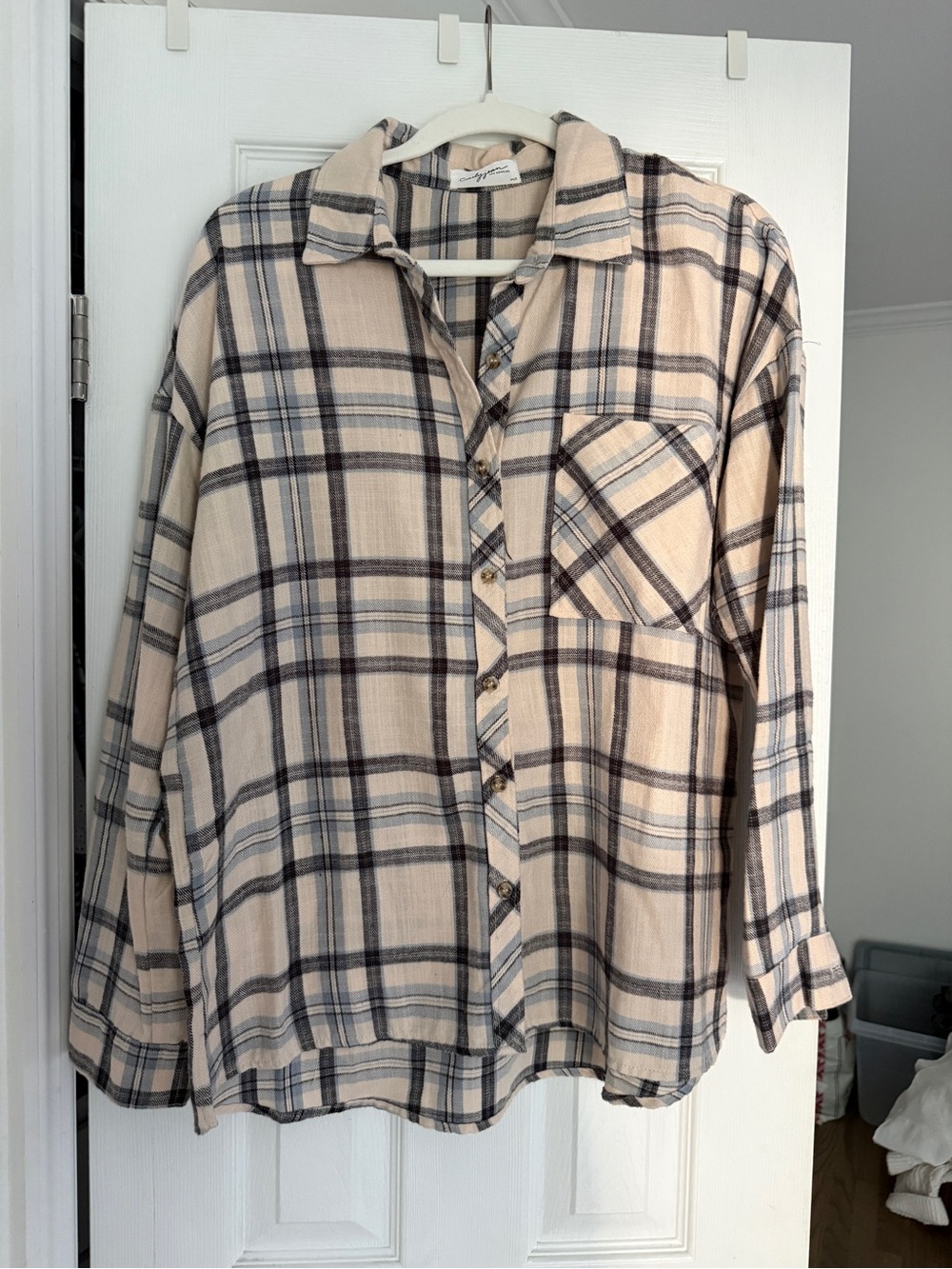 Carly Jean Los Angeles Plaid Flannel Shirt